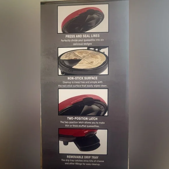 NIB APPÉTIT QUESADILLA MAKER - Picture 3 of 4